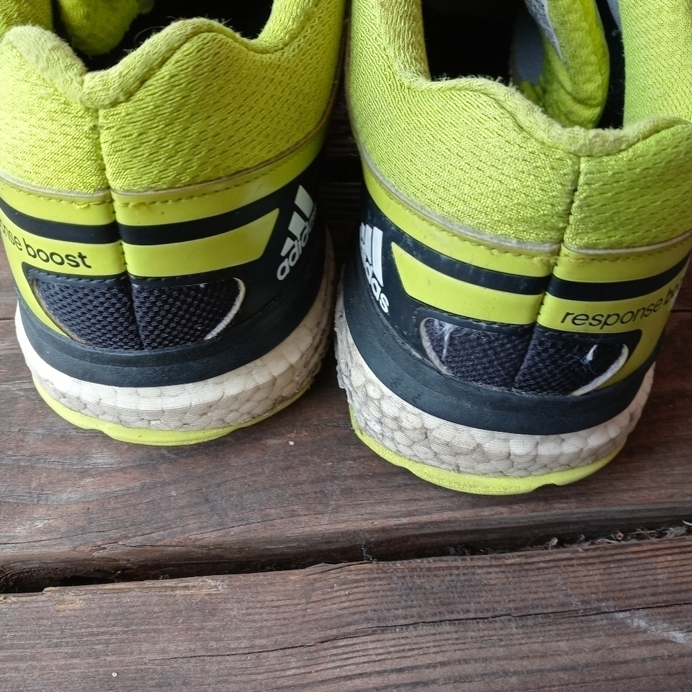 adidas Performance Response Boost Techfit M B40107 Green/Black/White men's sz 13 - Picture 5 of 9